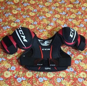 CCM Black and Red Youth Hockey Shoulder Pad
